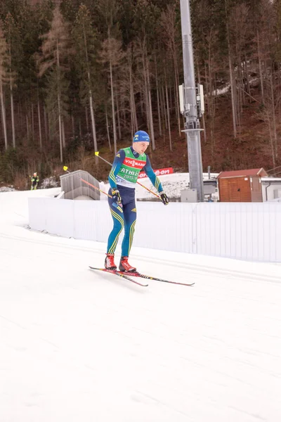 Ruhpolding, Alemanha, 2016 / 01 / 06: treinamento antes da Copa do Mundo de Biatlo em Ruhploding — Fotografia de Stock