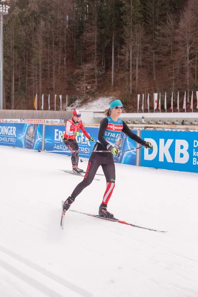 Ruhpolding, Germania, 06 / 01 / 2016: allenamento prima della Coppa del Mondo di Biathlon a Ruhploding — Foto Stock