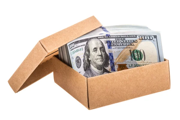 Dinero en caja — Foto de Stock