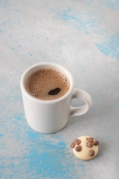 Tasse Café Turc Biscuit Chocolat — Photo