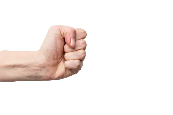 Isolated hand made fist — Stock Photo, Image