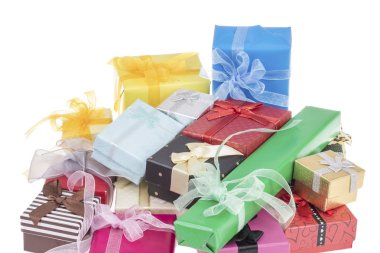 renkli hediye kutuları arka plan olarak