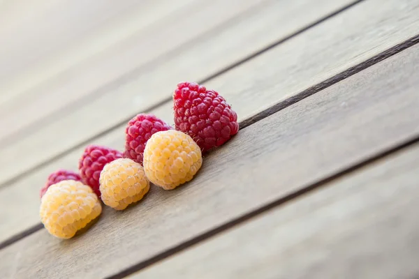 Reife Himbeerfrüchte — Stockfoto