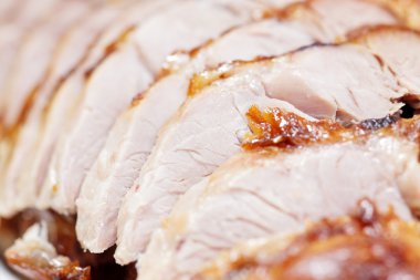 (Haşlanmış domuz tamamladı, Kore mutfağının geleneksel fincan dilimlenmiş Bossam)