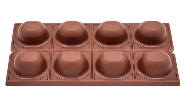 Chocolate Bar Filling Isolated White Clipping Paths Included — Stock Photo, Image