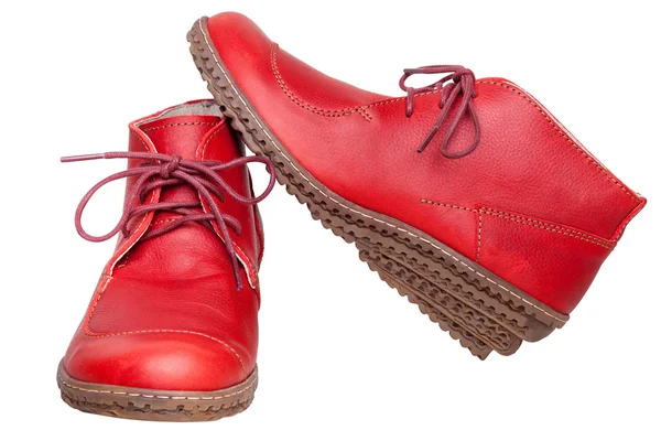 Red female boots — Stock Photo, Image