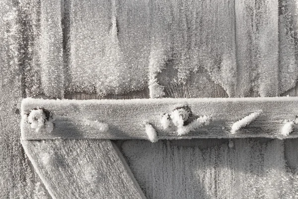 Detalle de puerta de madera esmerilada — Foto de Stock