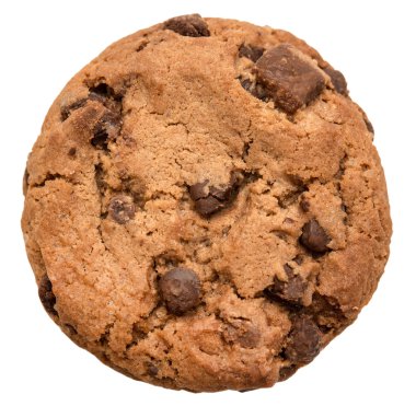 Çikolata parçacıklı kurabiye.