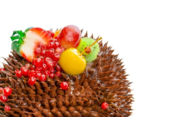 Chocolate cake close up — Stock Photo, Image