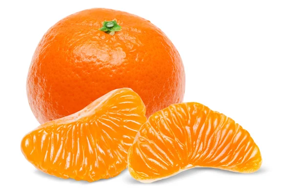 Fehérre izolált mandarin — Stock Fotó