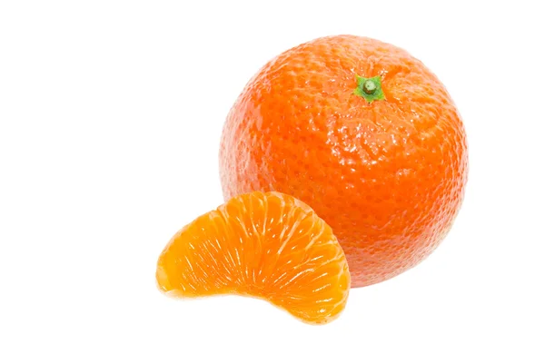 Mandarine isoliert auf Weiß — Stockfoto