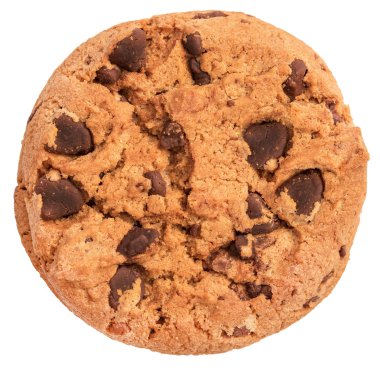 Çikolata parçacıklı kurabiye.