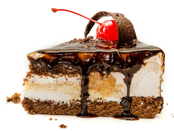 Ciasto czekoladowe z bliska — Zdjęcie stockowe