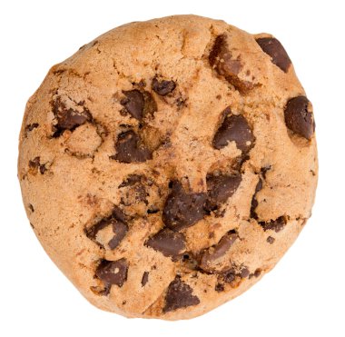 Çikolata parçacıklı kurabiye.