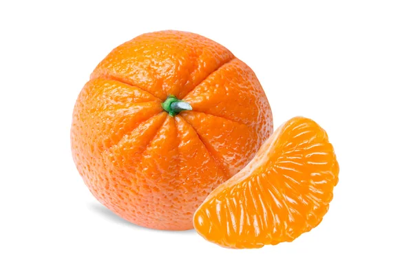 Mandarine isoliert auf Weiß — Stockfoto