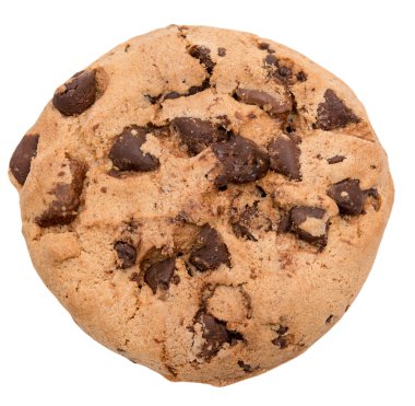 Çikolata parçacıklı kurabiye.