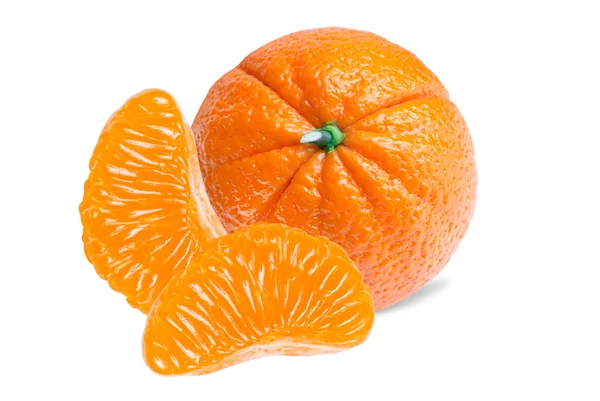 Mandarine isoliert auf Weiß — Stockfoto