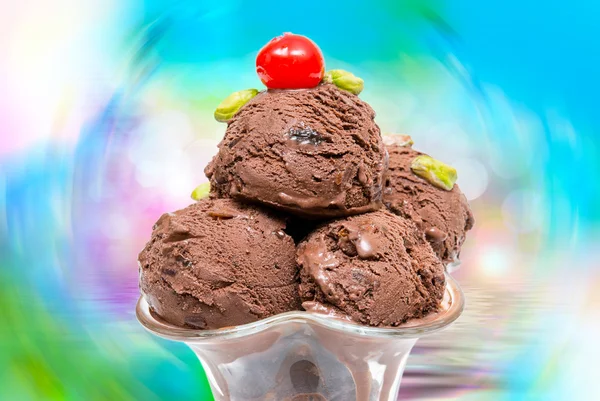 아이스크림을 닫습니다. — 스톡 사진
