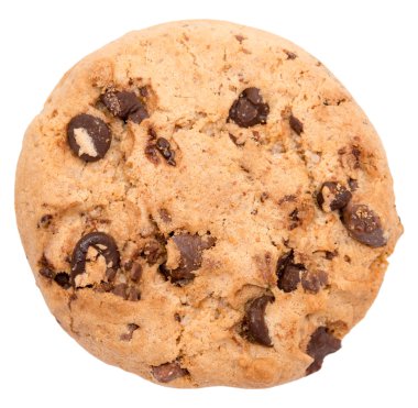 Çikolata parçacıklı kurabiye.