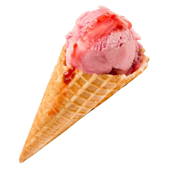 Helado aislado en blanco Imagen De Stock