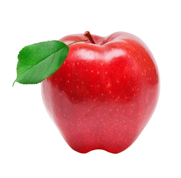 Red apple on white background — Stock Photo, Image