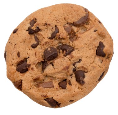 Çikolata parçacıklı kurabiye.