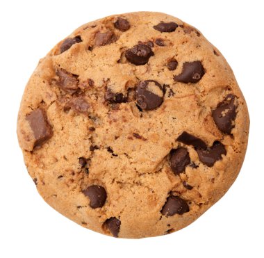 Çikolata parçacıklı kurabiye.