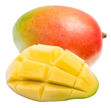 Mango beyaz üzerine izole