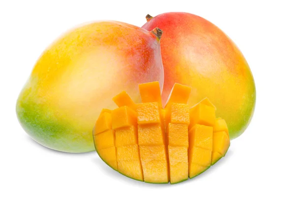 Mango geïsoleerd op wit — Stockfoto