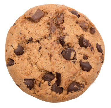 Çikolata parçacıklı kurabiye.