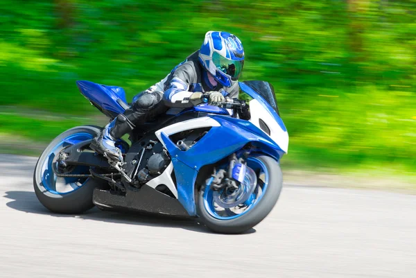 Dynamiczne motocykl wyścigowy — Zdjęcie stockowe
