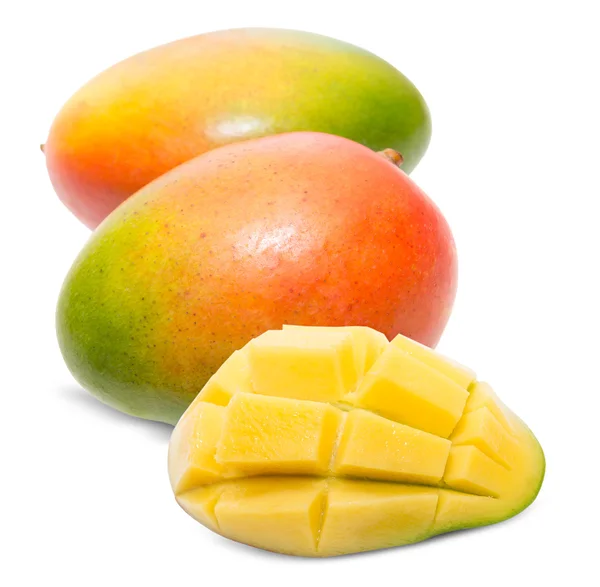 Mango geïsoleerd op wit — Stockfoto