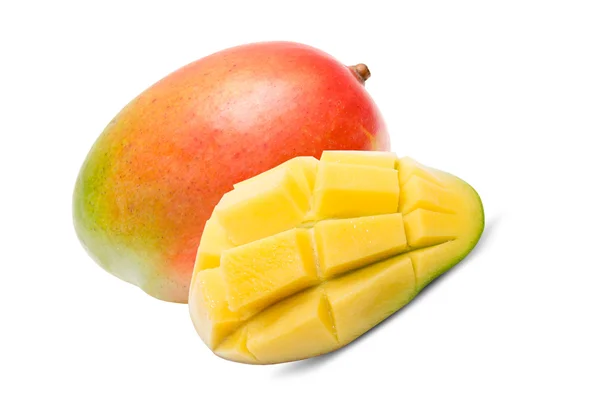 Mango isoliert auf weiß — Stockfoto