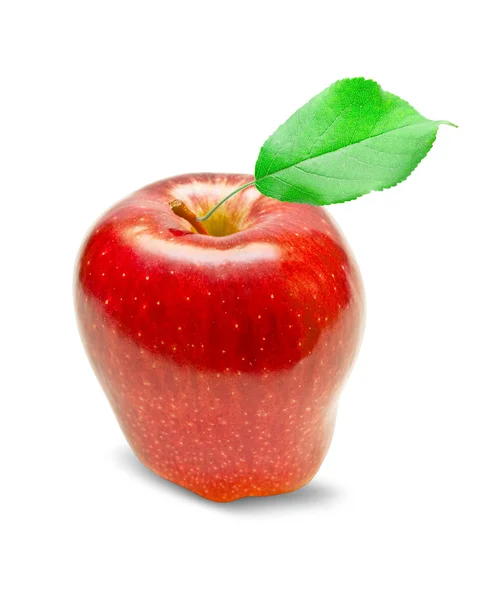 Red apple on white background — Stock Photo, Image