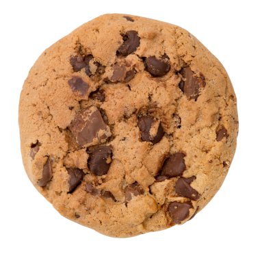 Çikolata parçacıklı kurabiye.