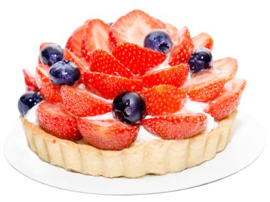 pasta beyaz arkaplanda izole edildi