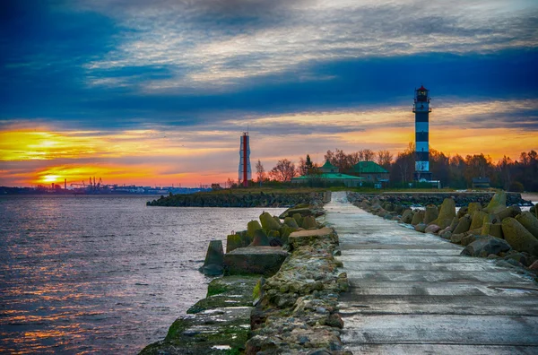 Sonnenuntergang über dem Meer — Stockfoto