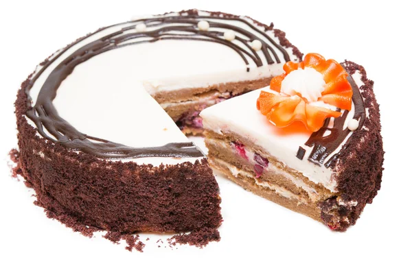 Cake on white — Stock Photo, Image