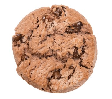 Çikolata parçacıklı kurabiye.