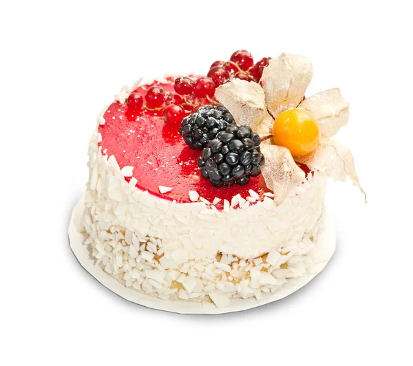 Cake isolated on white — Stock Photo, Image