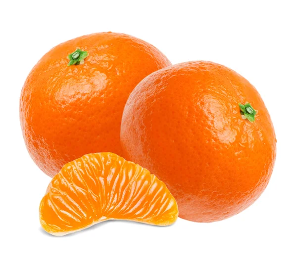 Tangerine isolée sur blanc — Photo