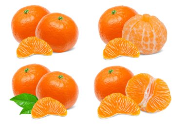 Mandalina beyazda izole edilmiş