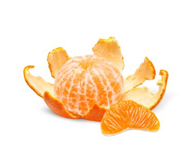 Mandalina beyazda izole edilmiş