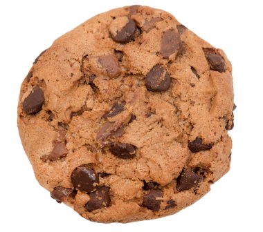 Çikolata parçacıklı kurabiye.