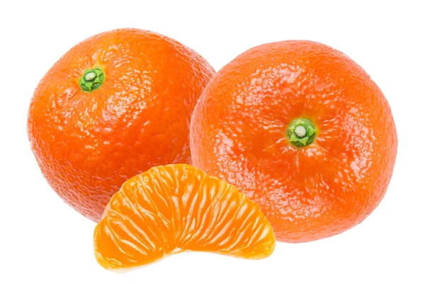 Mandarine isoliert auf Weiß — Stockfoto