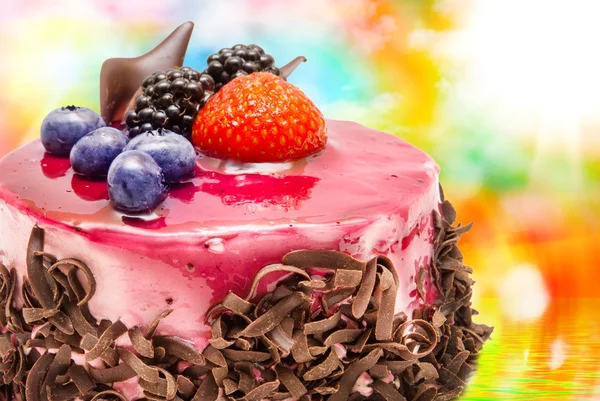 Fruit cake close up — Stock Photo, Image