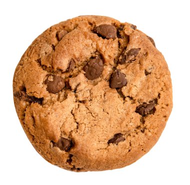 Çikolata parçacıklı kurabiye.