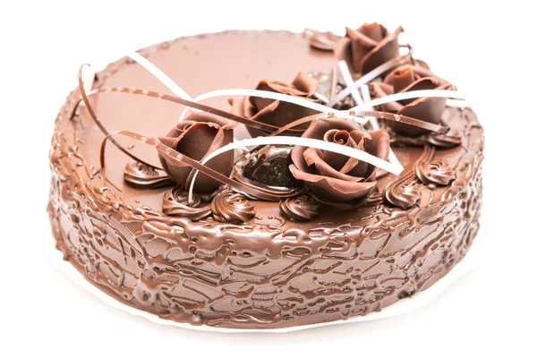 Gâteau au chocolat fermer — Photo