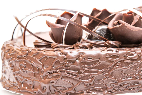 Chocolate cake close up — Stock Photo, Image