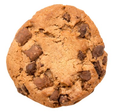 Çikolata parçacıklı kurabiye.